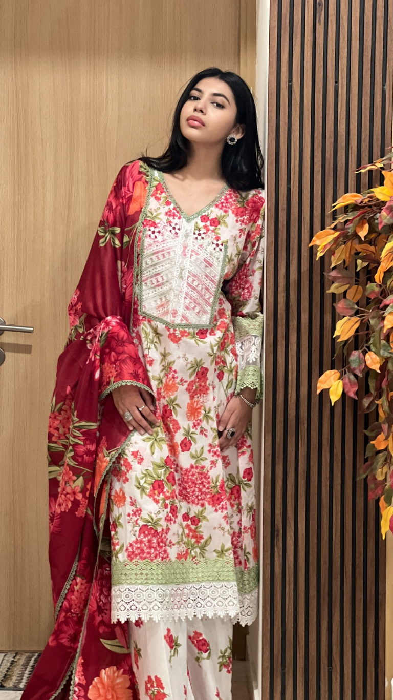 Pakistani muslin cotton suits