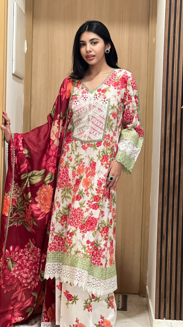 Pakistani muslin cotton suits