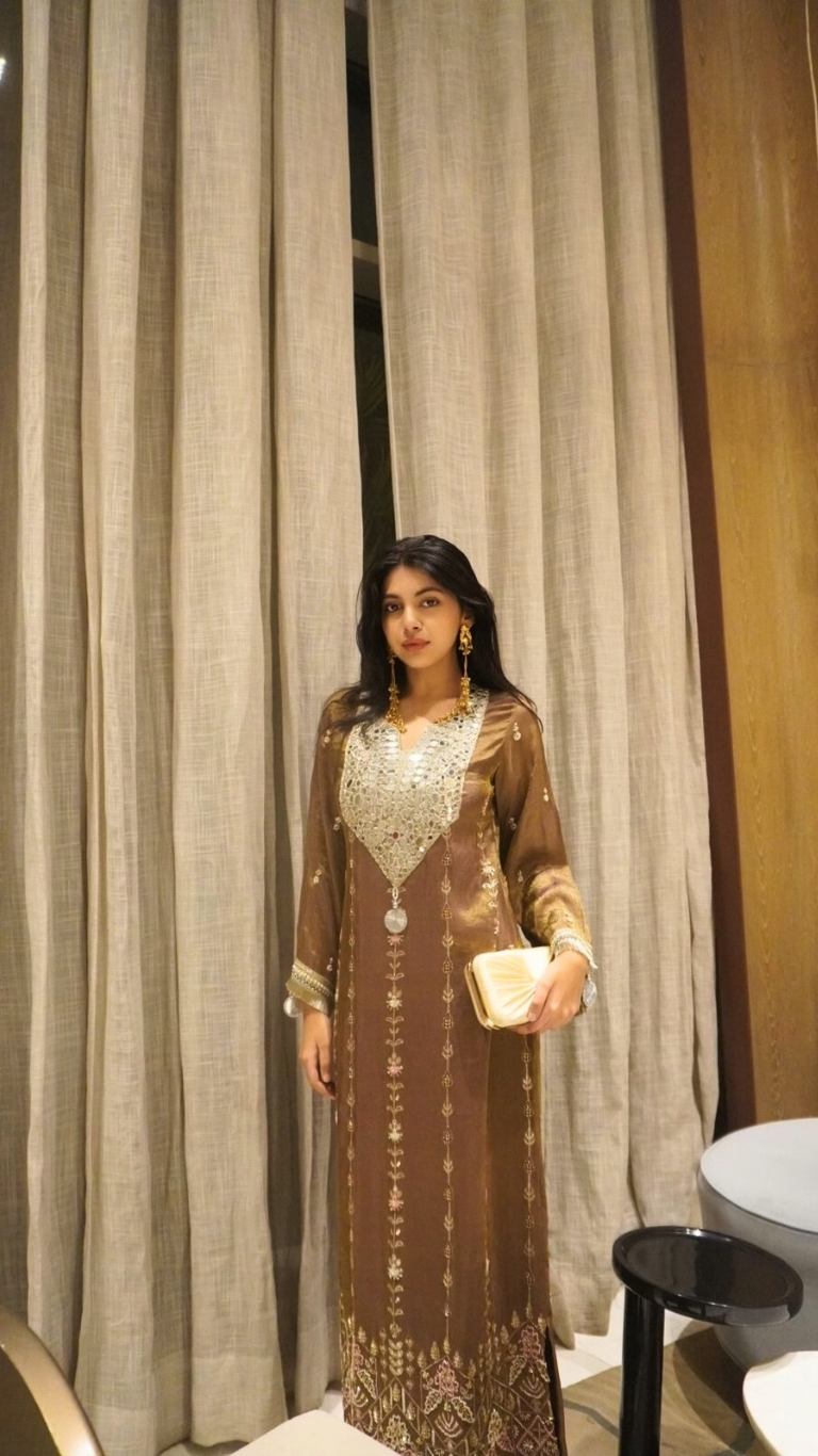 Zara long kaftan dress