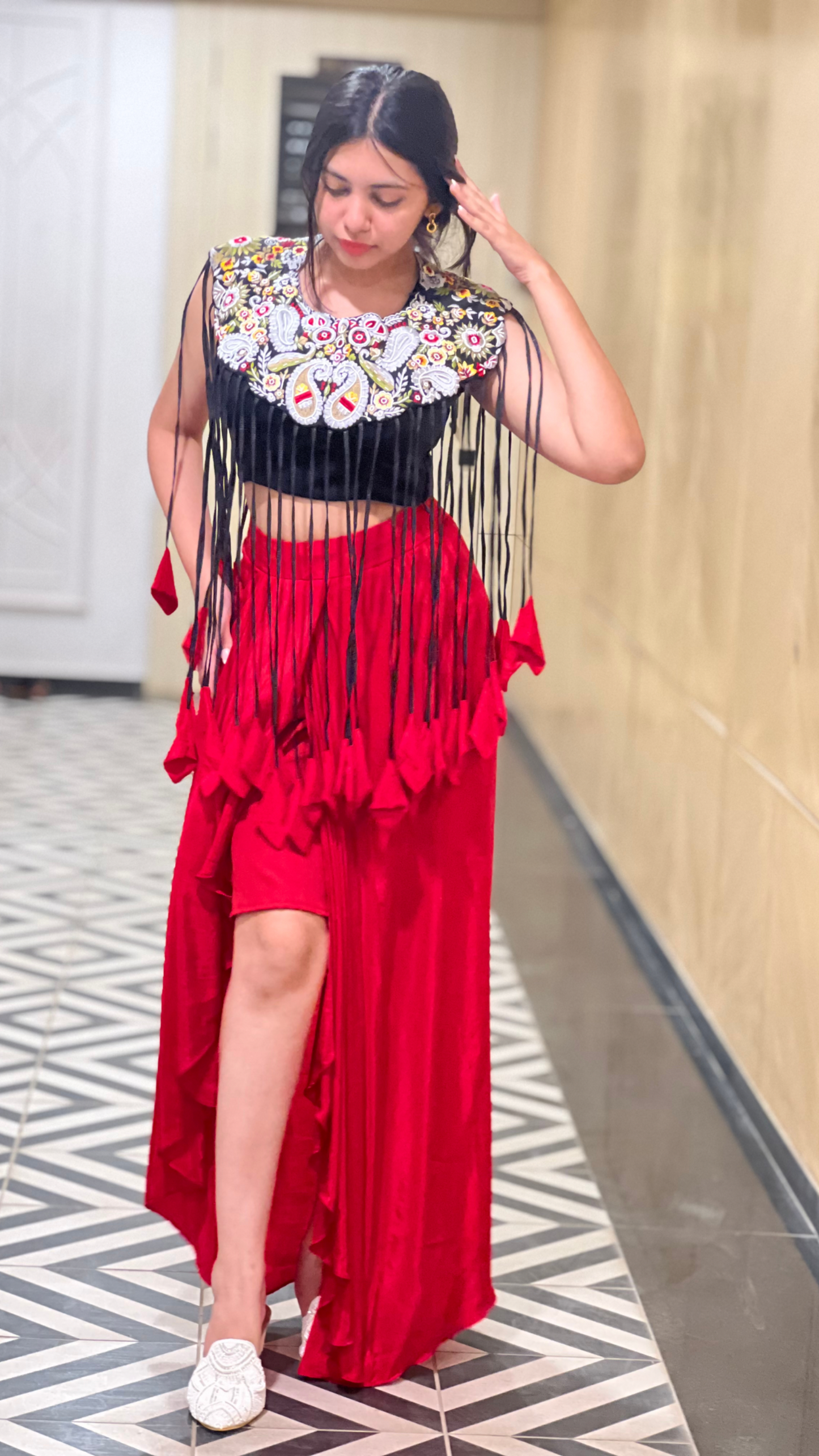 Indo western skirt