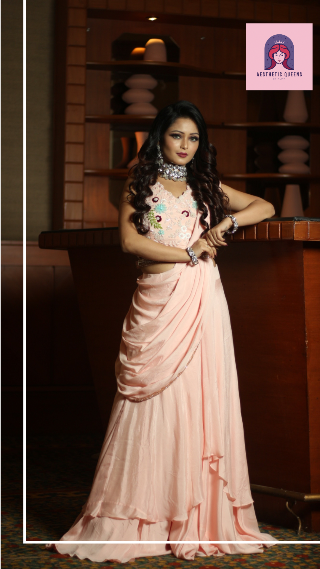 Drape Lehehga set
