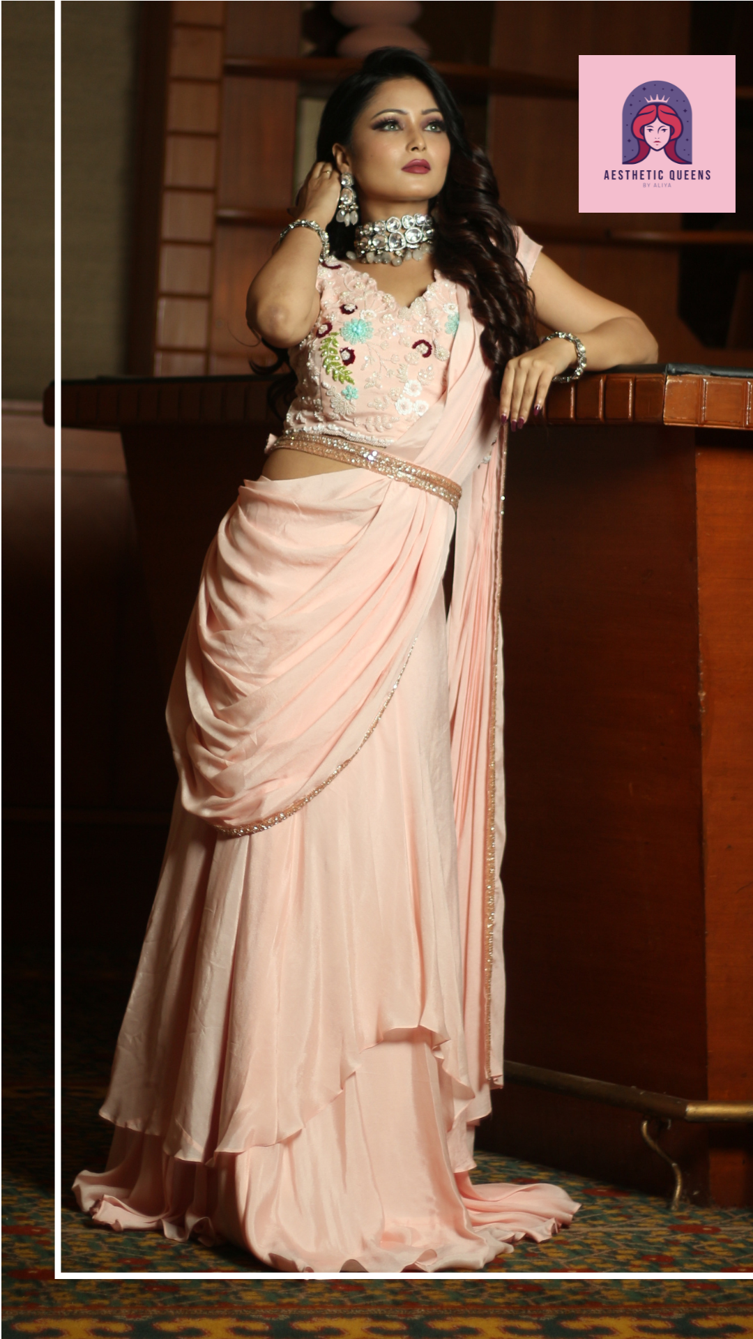 Drape Lehehga set