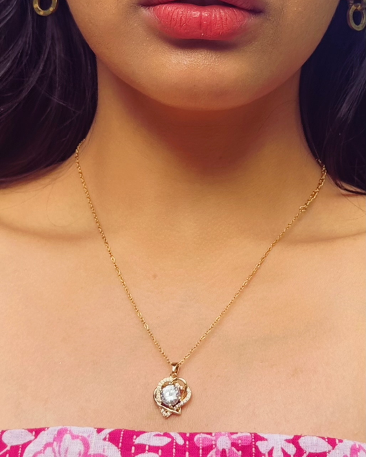 Diamond heart necklace