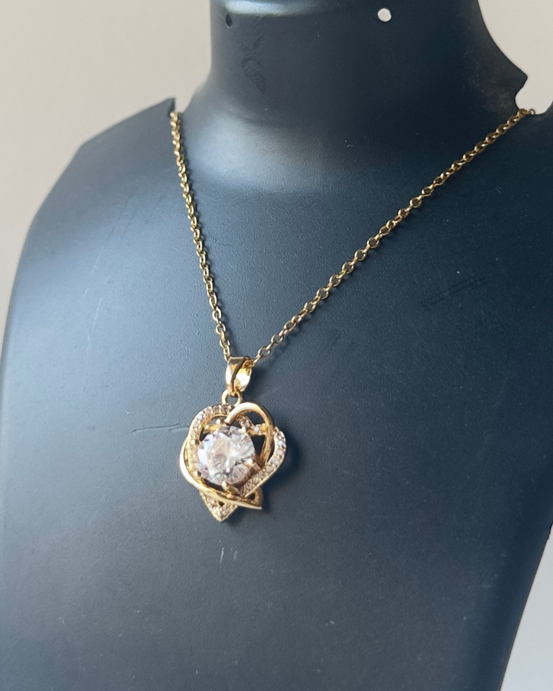Diamond heart necklace