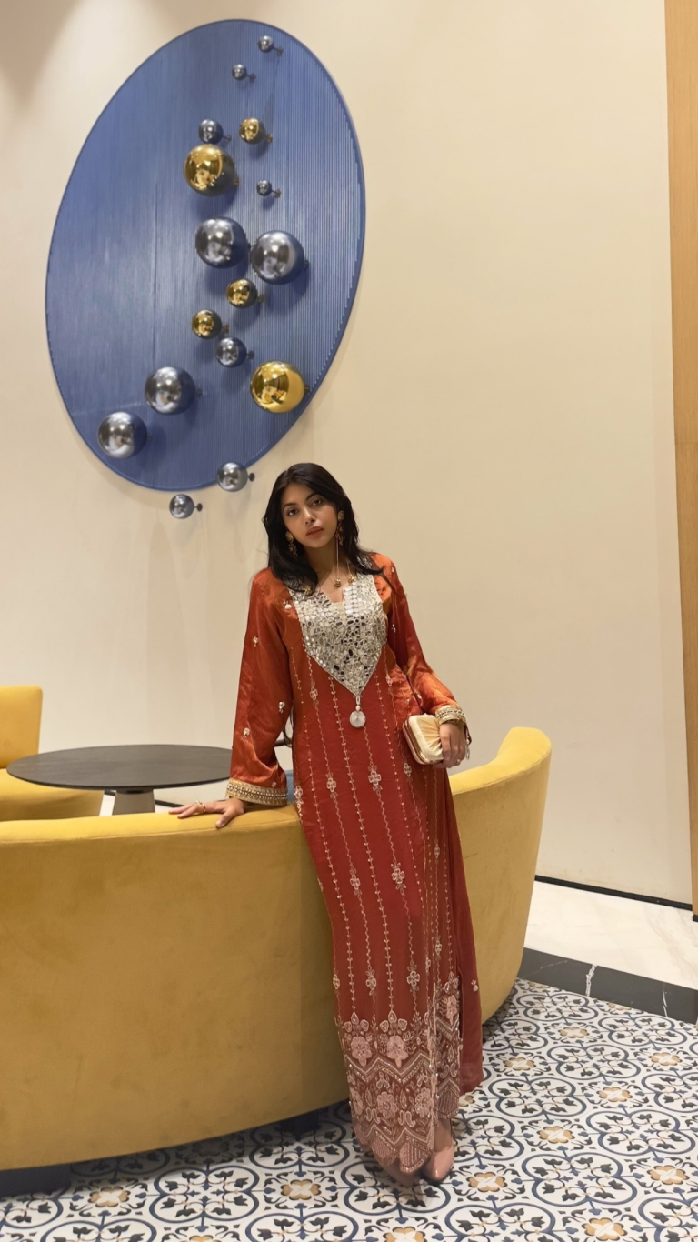 Zara long kaftan dress