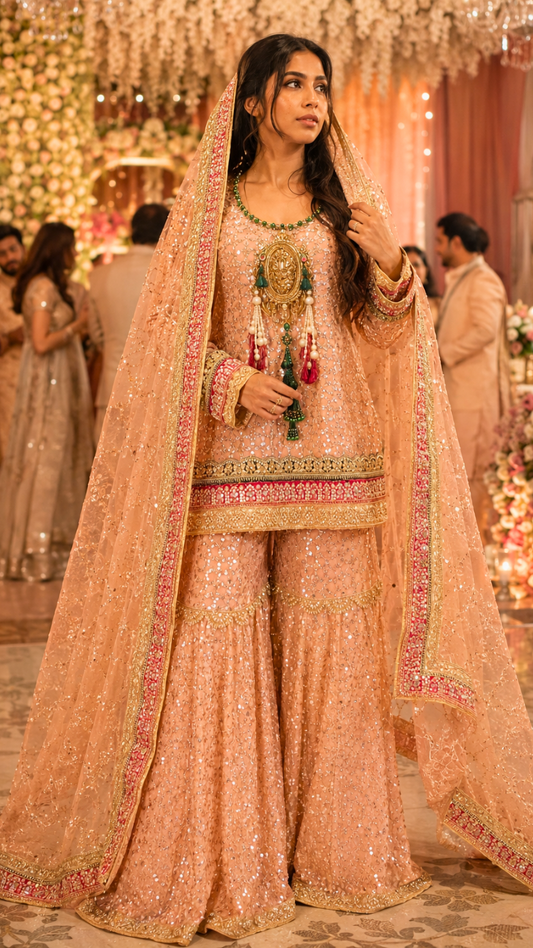 Gulnaar royale sharara set