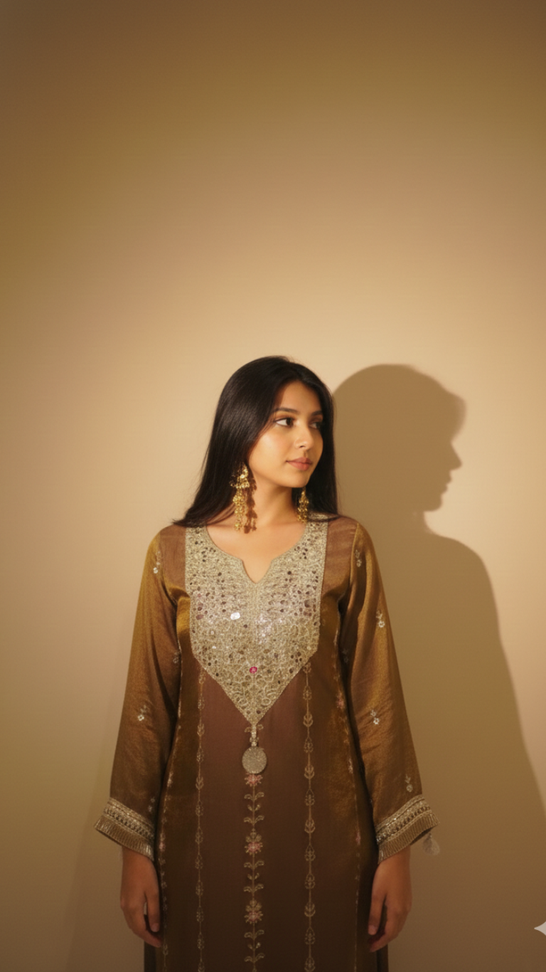 Zara long kaftan dress