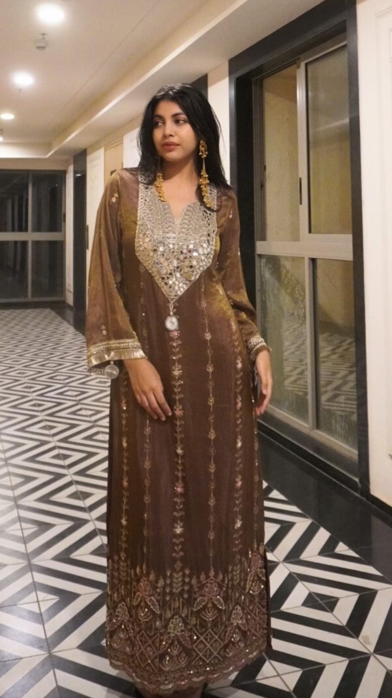 Zara long kaftan dress