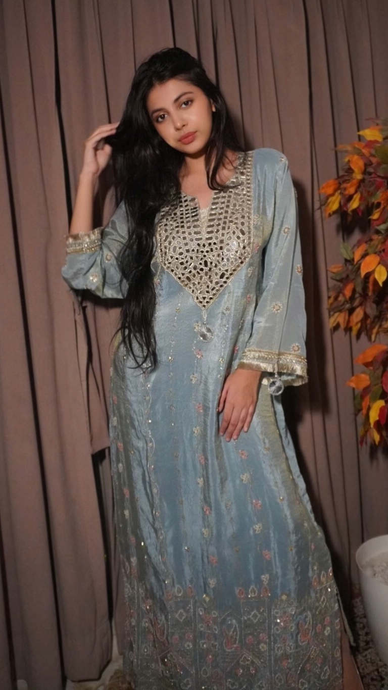 Zara long kaftan dress