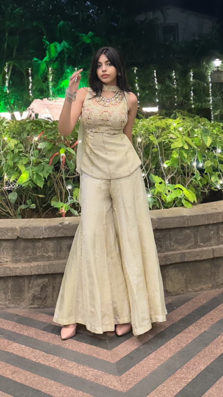 Blockbuster corset plazzo set