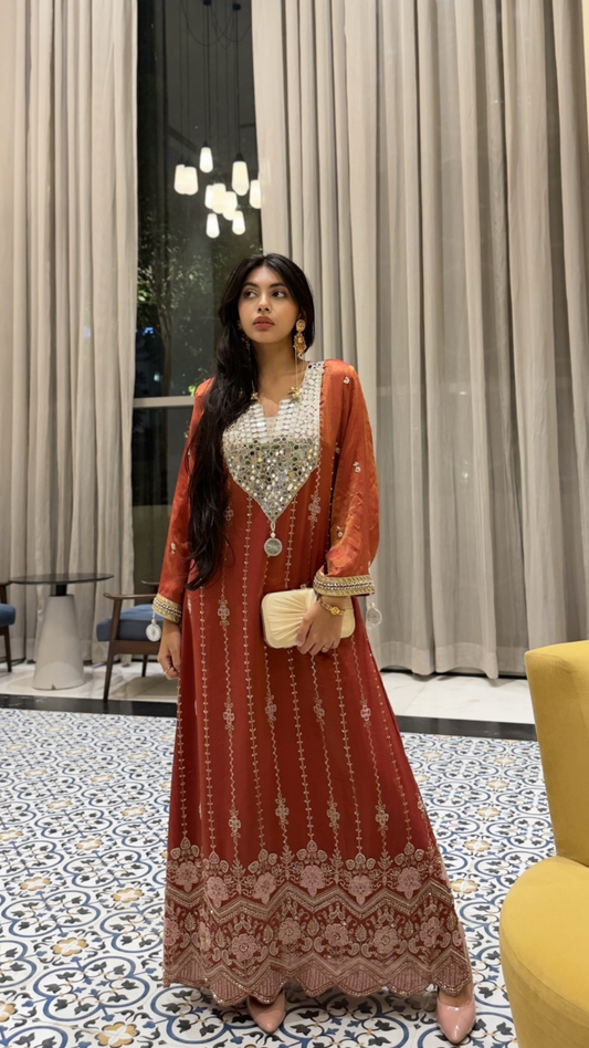 Zara long kaftan dress