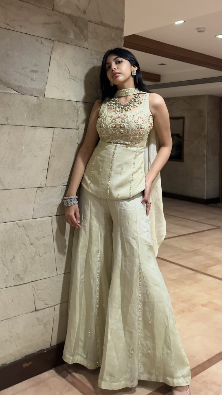 Blockbuster corset plazzo set