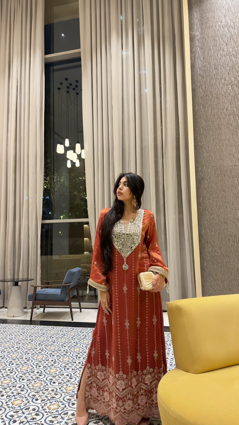 Zara long kaftan dress