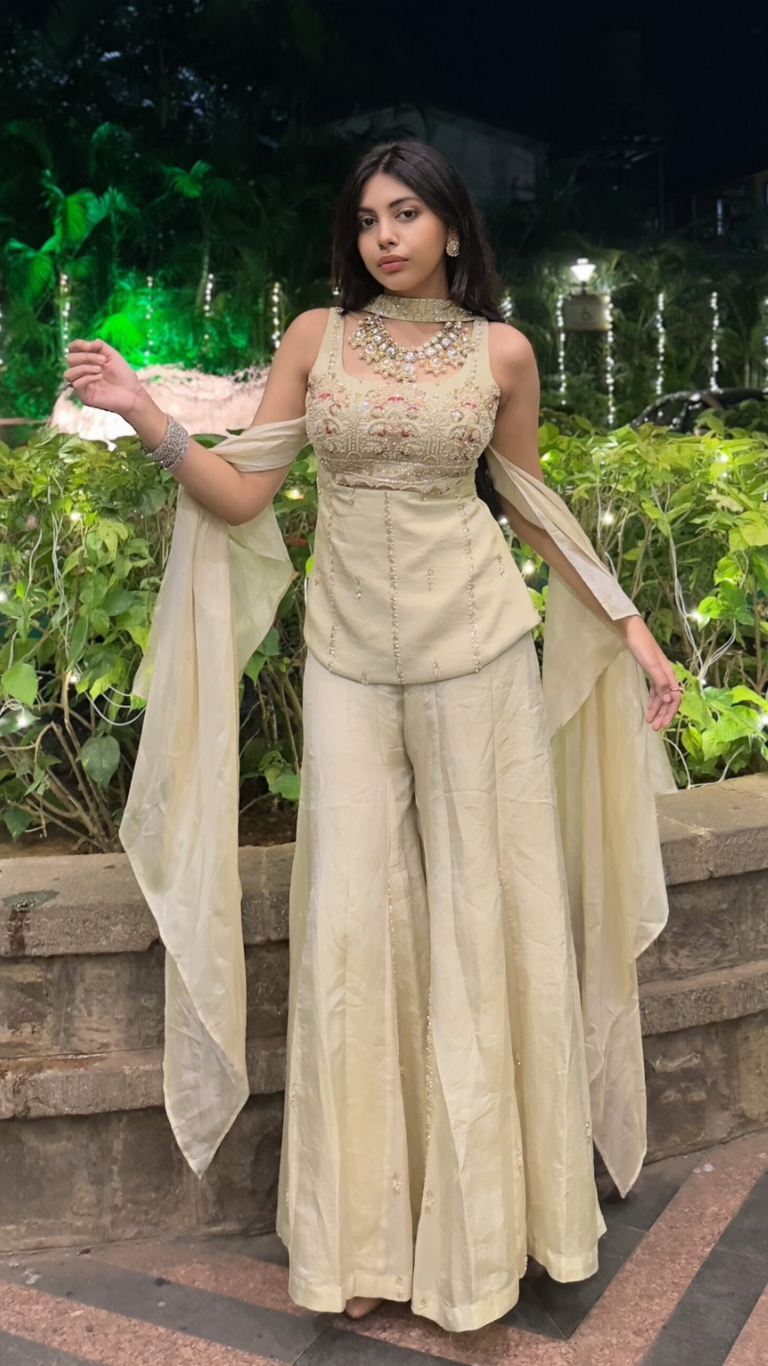 Blockbuster corset plazzo set