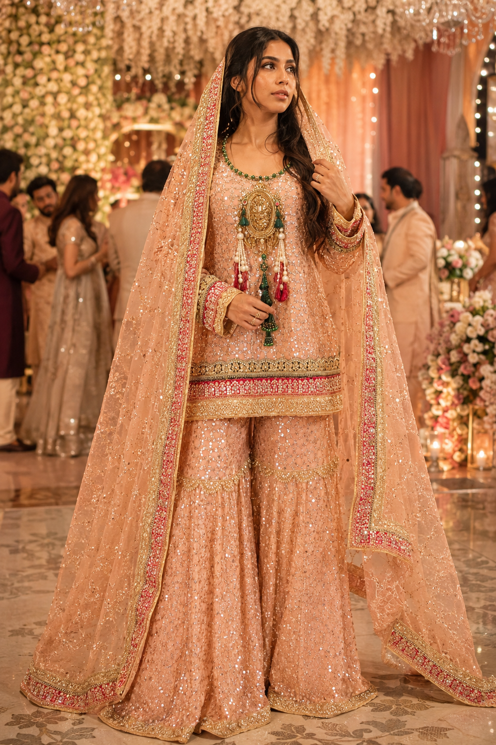 Gulnaar royale sharara set